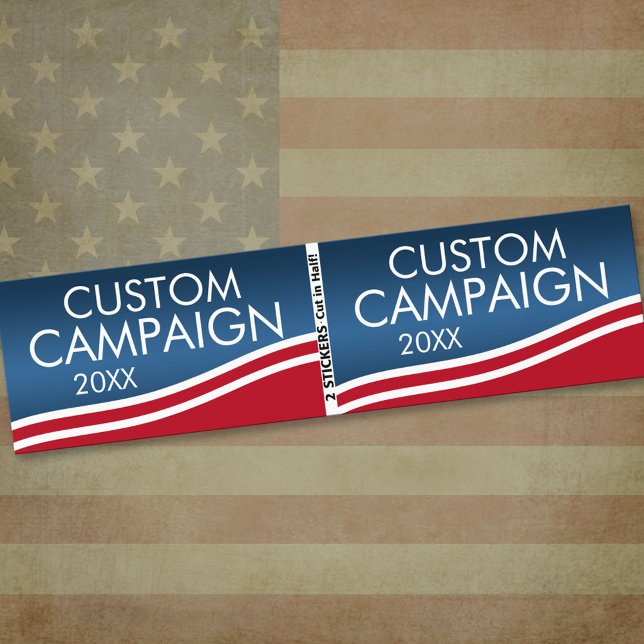 Pegatina Para Coche Crear su propio diseño electoral (Bumper Sticker)