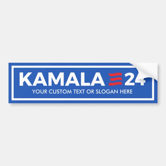 PEGATINA PARA COCHE CREAR SU PROPIO KAMALA 2024 (Frente)