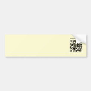 Pegatina Para Coche Crear un código QR Amarillo pálido