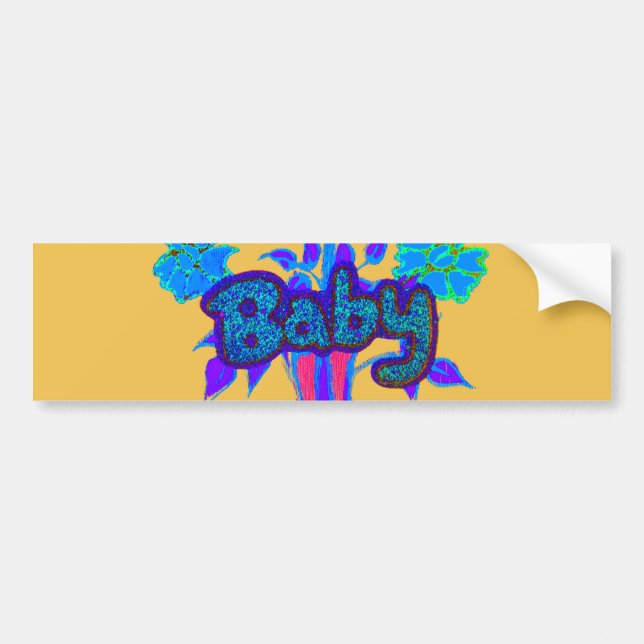 Pegatina Para Coche Create Your Own Cute Nice Lovely Glitter Baby   (Frente)