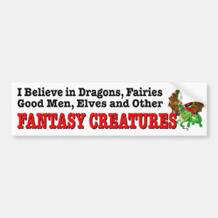 Pegatina Para Coche Creer en Dragones Buenos Hombres otros fantasía cr