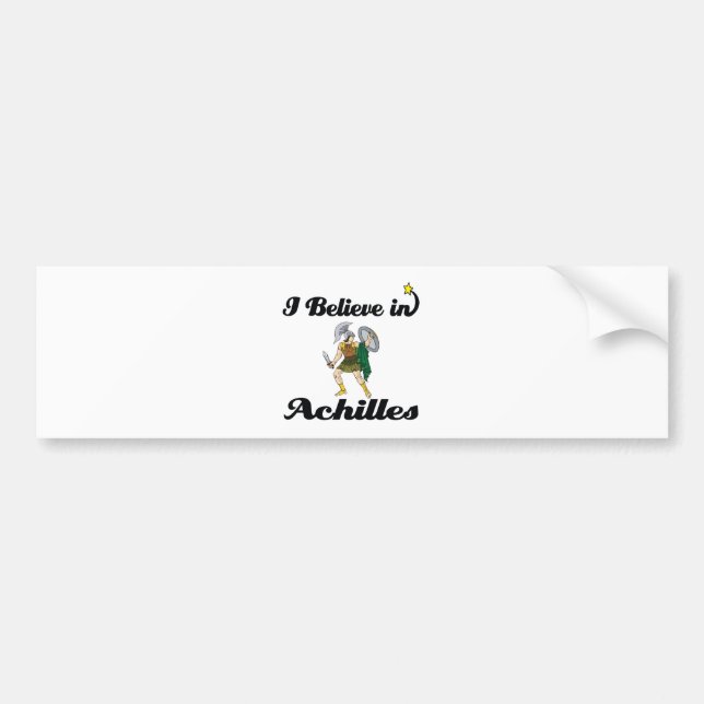 Pegatina Para Coche creo en achilles (Frente)