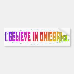 Pegatina Para Coche Creo en unicornios