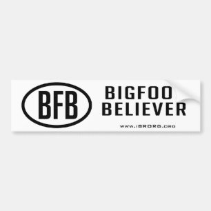 Pegatina Para Coche Creyente de Bigfoot