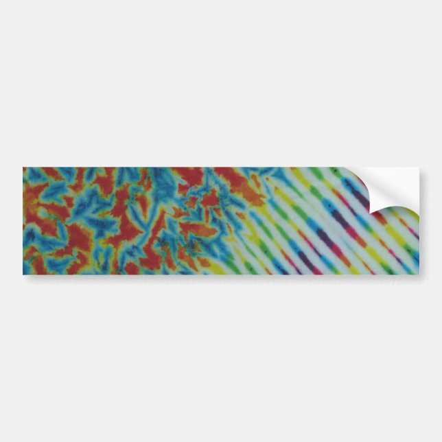 Pegatina Para Coche Crinket de arcoiris y tinte de tira de banda (Frente)