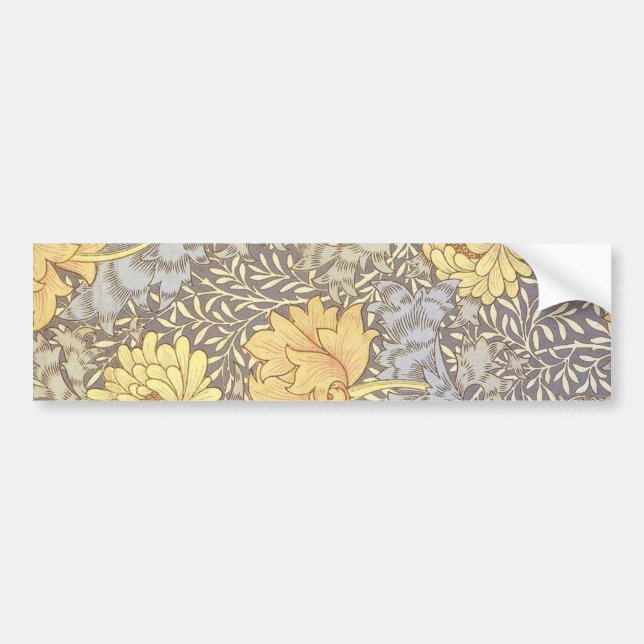 Pegatina Para Coche Crisantemo Hermosa Flor William Morris (Frente)