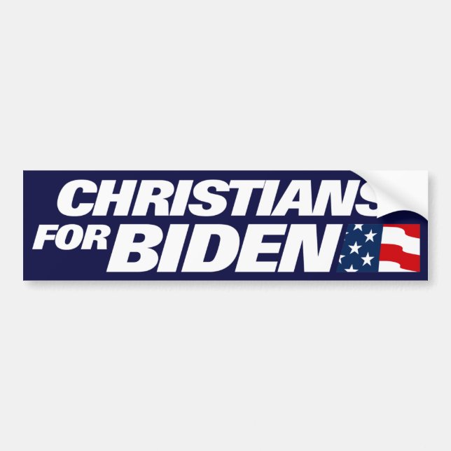 Pegatina Para Coche Cristianos Para Biden 2024 (Frente)