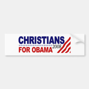 Pegatina Para Coche Cristianos para Obama
