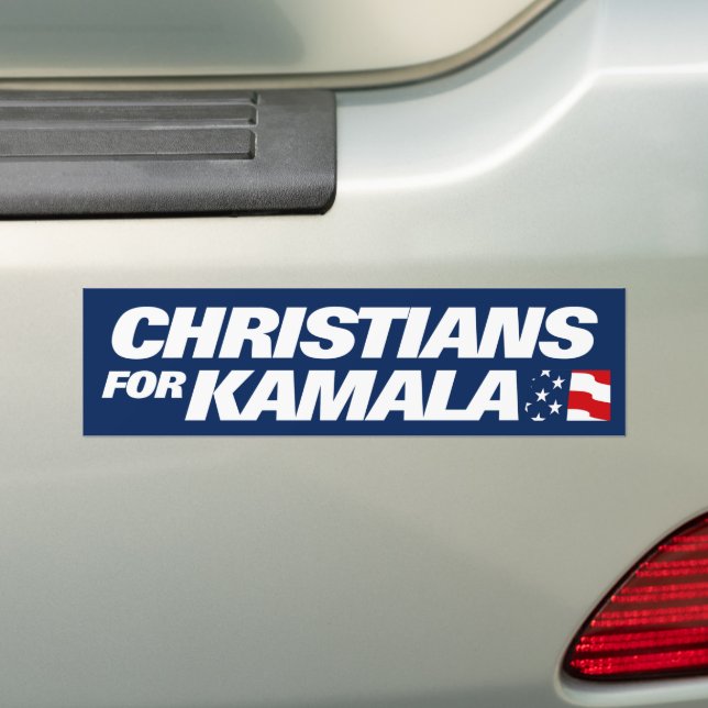 Pegatina Para Coche Cristianos Por Kamala 2024 (en coche)