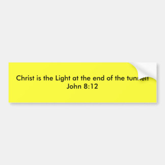 Pegatina Para Coche ¡Cristo es la luz en el extremo del túnel!