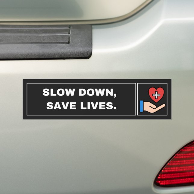 Pegatina Para Coche Critical Black & Red Iconic Bumper Sticker (en coche)