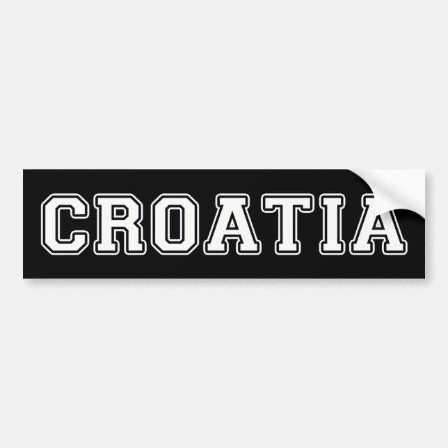Pegatina Para Coche Croacia (Frente)