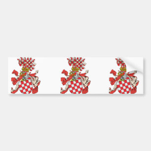 Pegatina Para Coche Croacia, Austria