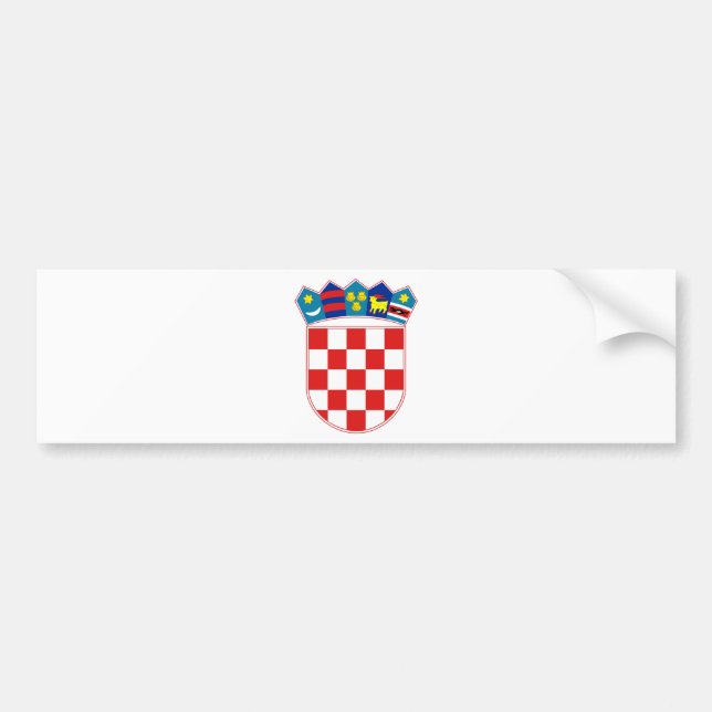 PEGATINA PARA COCHE CROATIA (Frente)