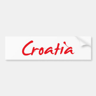 PEGATINA PARA COCHE CROATIA
