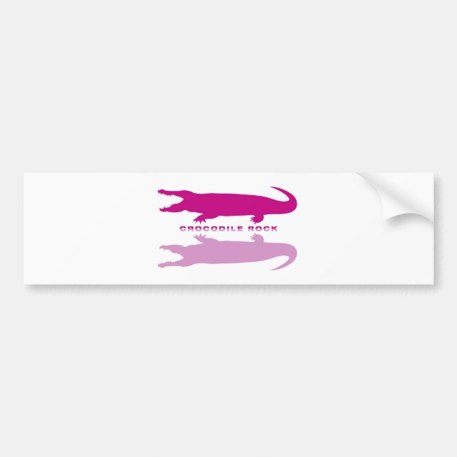 Pegatina Para Coche Crocodile Reflection Purple) (Frente)