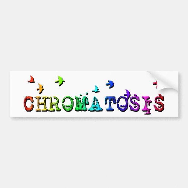 Pegatina Para Coche cromatosis : aves arco iris : (Frente)