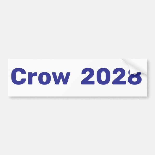 Pegatina Para Coche Crow 2028 Jason Crow para presidente (Frente)