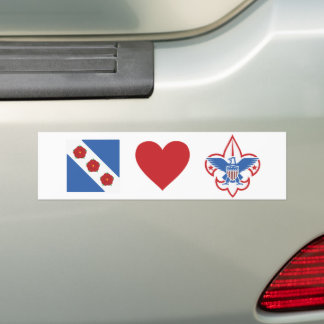 Pegatina Para Coche Crozet ama a Scouts Bumper Sticker