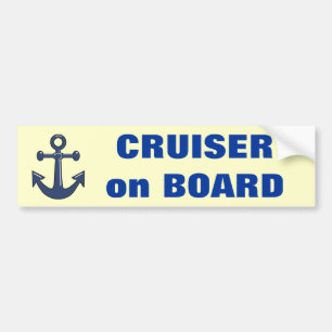 Pegatina Para Coche Crucero a bordo