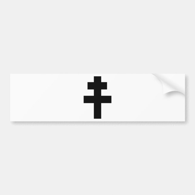 Pegatina Para Coche Cruz de Lorena (Croix de Lorena) (Frente)