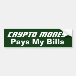 Pegatina Para Coche Crypto Money Paga Mis Billetes