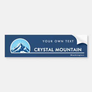 Pegatina Para Coche Crystal Mountain Washington ski Bumper Sticker