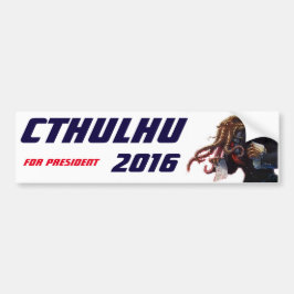 Pegatina Para Coche "Cthulhu para el presidente 2016 "