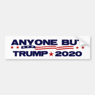 Pegatina Para Coche Cualquiera menos Trump 2020