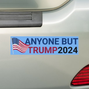 Pegatina Para Coche Cualquiera menos Trump para presidente 2024