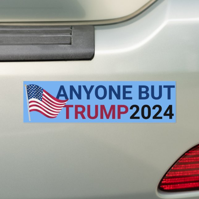 Pegatina Para Coche Cualquiera menos Trump para presidente 2024 (en coche)