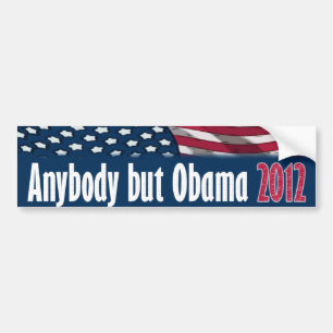 Pegatina Para Coche Cualquiera pero Obama 2012