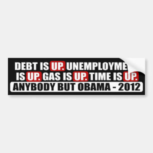 Pegatina Para Coche Cualquiera pero Obama - 2012