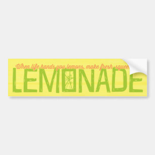 Pegatina Para Coche Cuando la vida te pone a tus lemones Lemonade