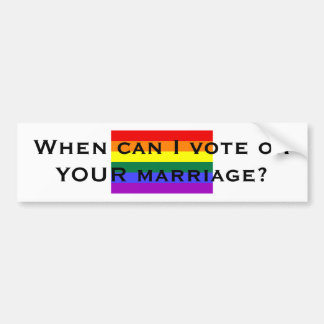 Pegatina Para Coche ¿Cuándo puedo votar sobre SU boda?