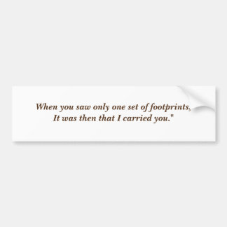 Pegatina Para Coche Cuando vieron sólo un conjunto de huellas