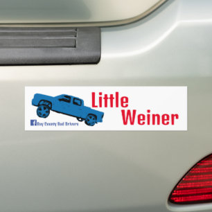 Pegatina Para Coche Cuartada de Little Weiner