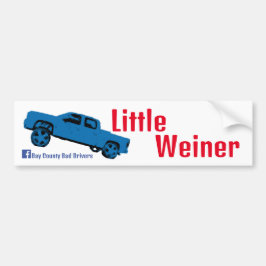 Pegatina Para Coche Cuartada de Little Weiner