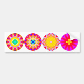 Pegatina Para Coche Cuatro mandalas del fractal