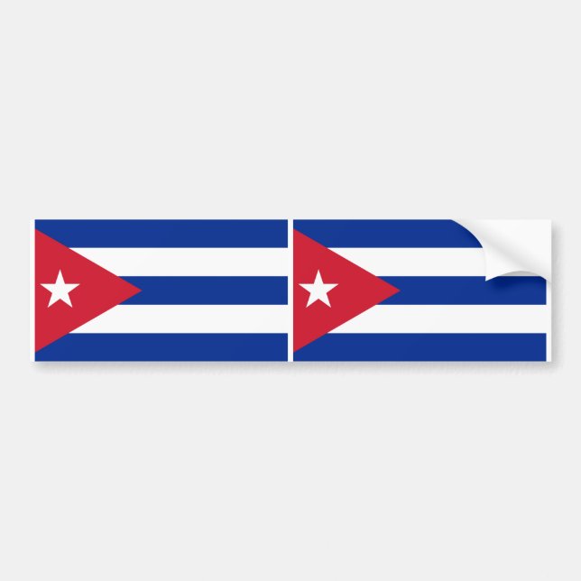 Pegatina Para Coche Cuba flag (Frente)