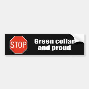 Pegatina Para Coche Cuello y orgulloso verdes