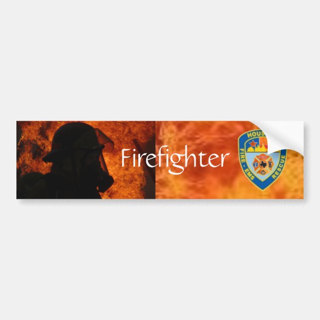 Pegatina Para Coche Cuerpo de bomberos de Houston (Frente)
