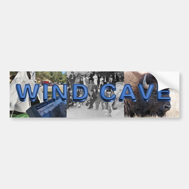 Pegatina Para Coche Cueva de viento ABH (Frente)