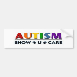 Pegatina Para Coche cuidado de la demostración u del autismo
