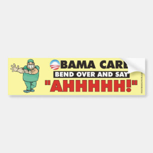 Pegatina Para Coche Cuidado de Obama - doble encima y diga AHHHHH