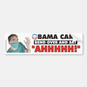 Pegatina Para Coche Cuidado de Obama - doble encima y diga AHHHHH