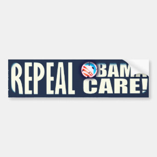 PEGATINA PARA COCHE CUIDADO OBAMACARE DE OBAMA DE LA DEROGACIÓN