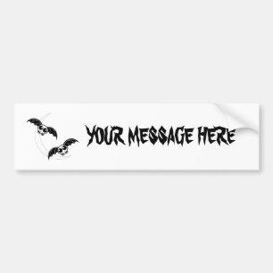 Pegatina Para Coche Cuidados Murciélagos Personalizado De Halloween Co