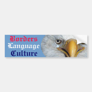 Pegatina Para Coche Cultura de la lengua de las fronteras