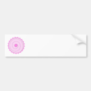 Pegatina Para Coche Cupcake. rosado